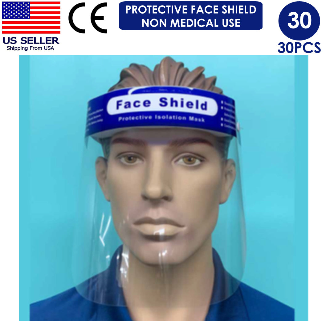 30PCS Protective Face Shield Non Medical Use