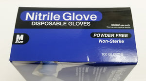 100PCS Nitrile Gloves Examination Non Sterile